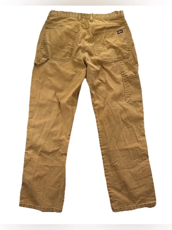 Dickies Carpenter Pants Men's 32 x 32 Brown Tan Workwear Y2K Baggy Utility VTG - Picture 2 of 5